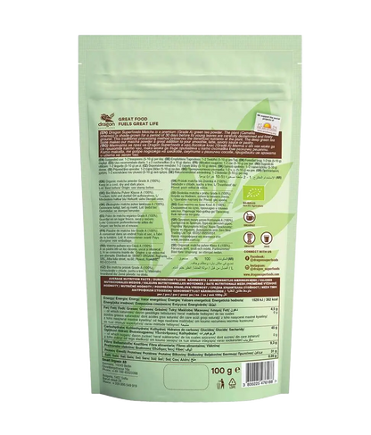 Pó de Matcha Biológico Grau A 100g