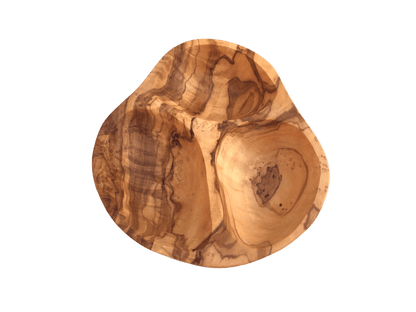 3 Compartment Olive Wood Serving Bowl - Só Verde