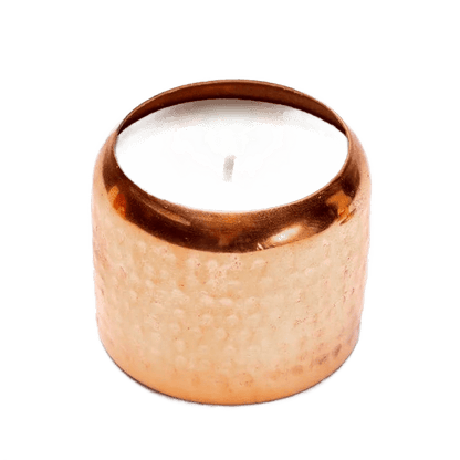3-Scented Candle Set Copper with Lid Vata-Pitta-Kapha - Só Verde