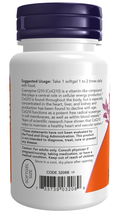 Cápsulas gelatinosas de CoQ10 100 mg