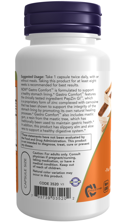 Gastro Comfort™ com Cápsulas Vegetais PepZin GI™