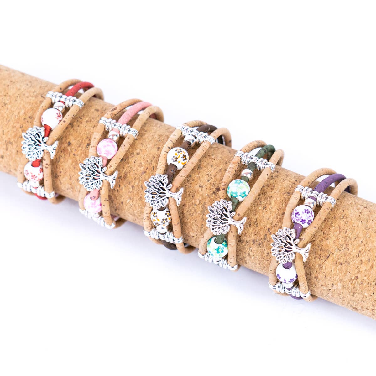 Cork handmade  bracelet for women BR-108-MIX-5