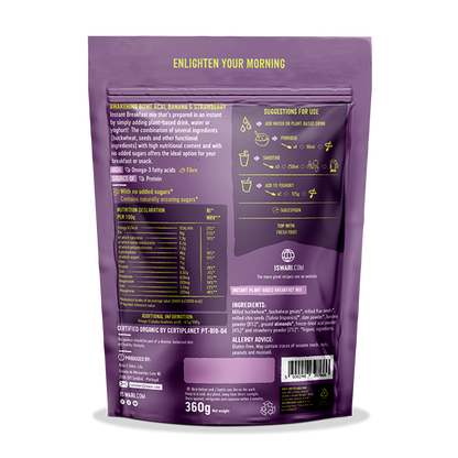 Iswari Pequeno Buda Café da Manhã – Açaí, Banana e Morango 360 G