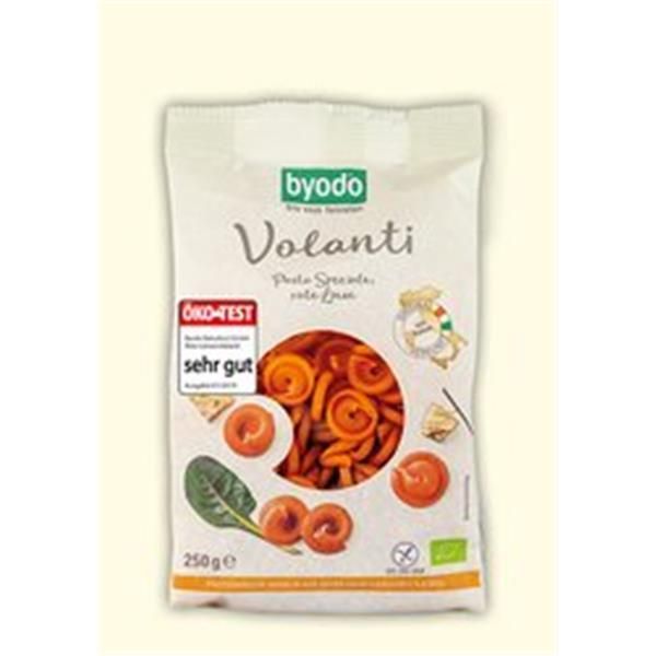 Massa Volanti de Lentilha Vermelha Biológica byodo (sem glúten) 250 g
