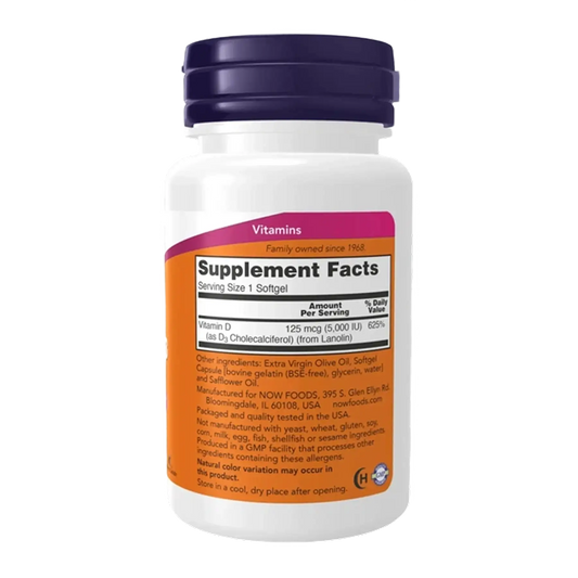 Vitamin D-3 5000 IU - 30 Softgels