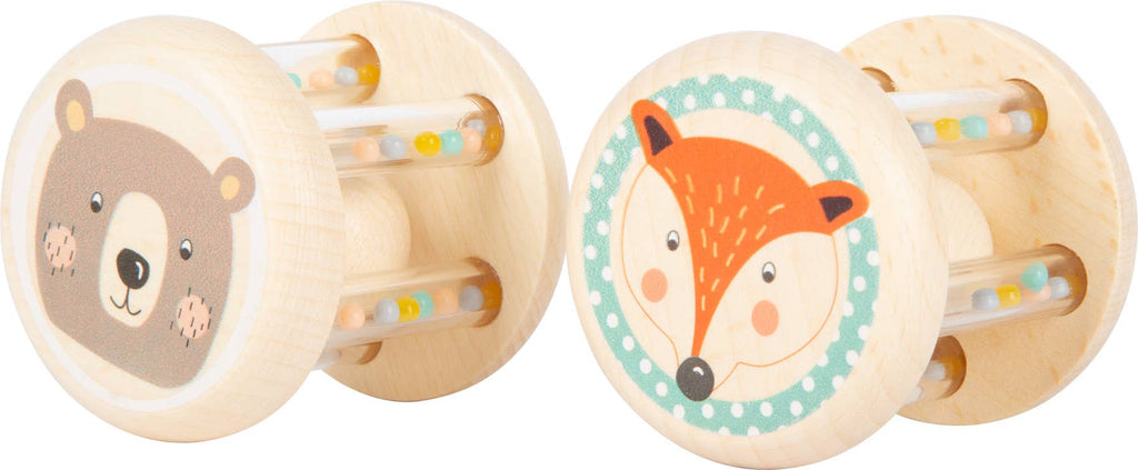 Chocalhos de Bebé em Formato de Animais Pastel