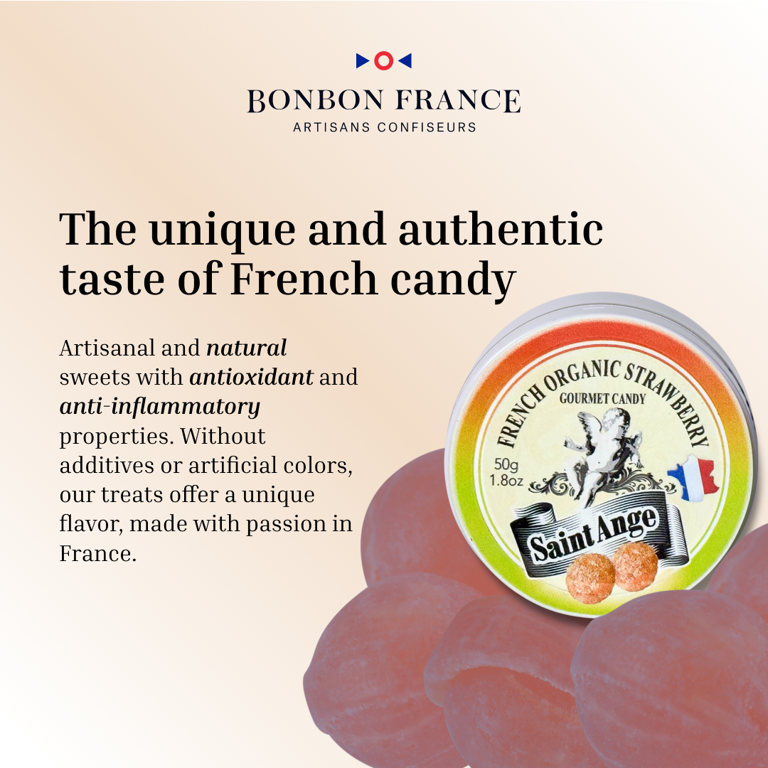 Bonbon-france Saint-ange Morango Biológico
