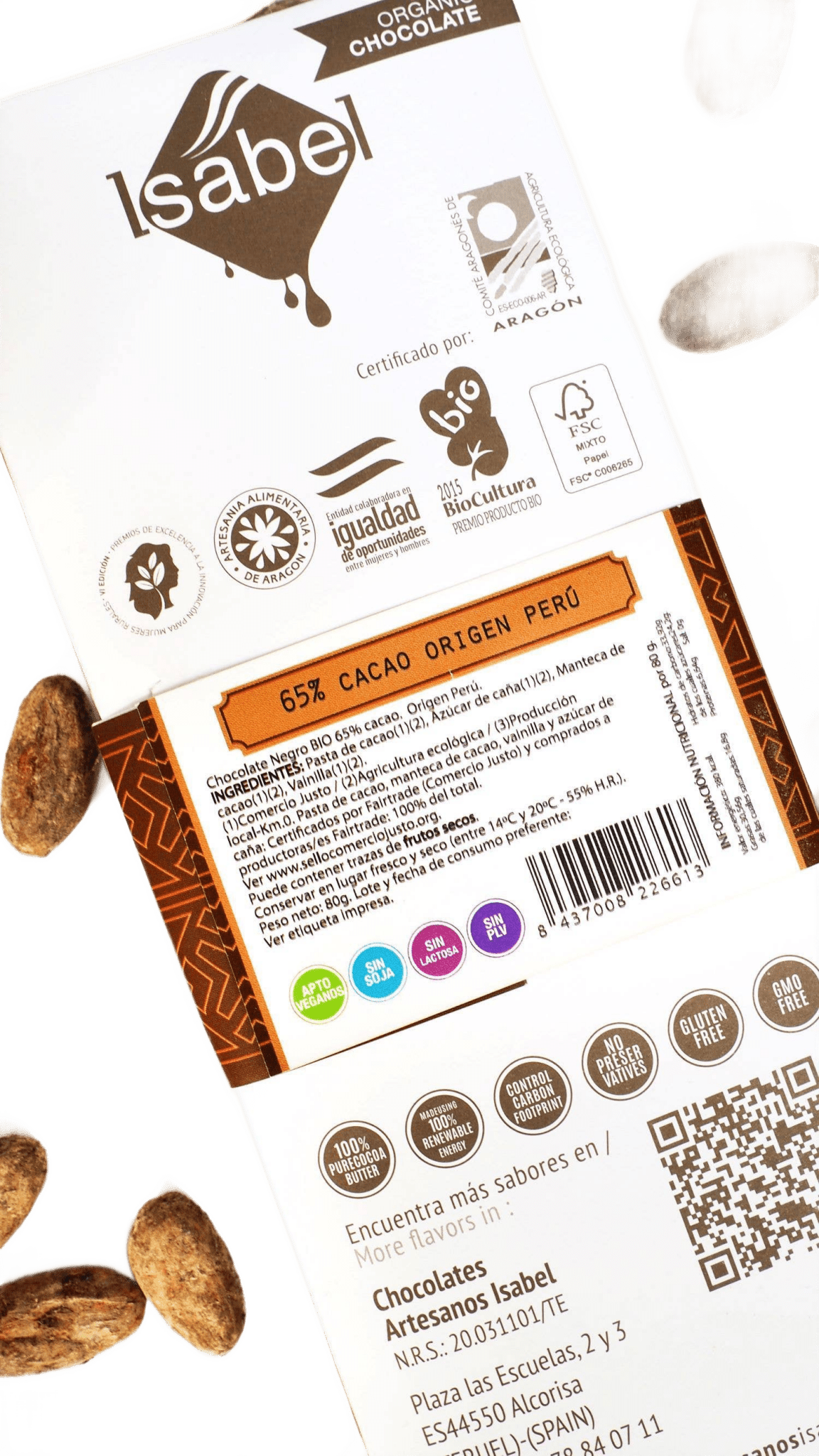 65% Dark Chocolate Tablet - Só Verde