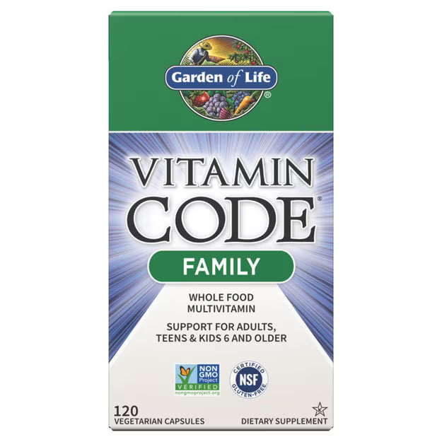 Vitamin Code Family Multivitamin 120 Capsules