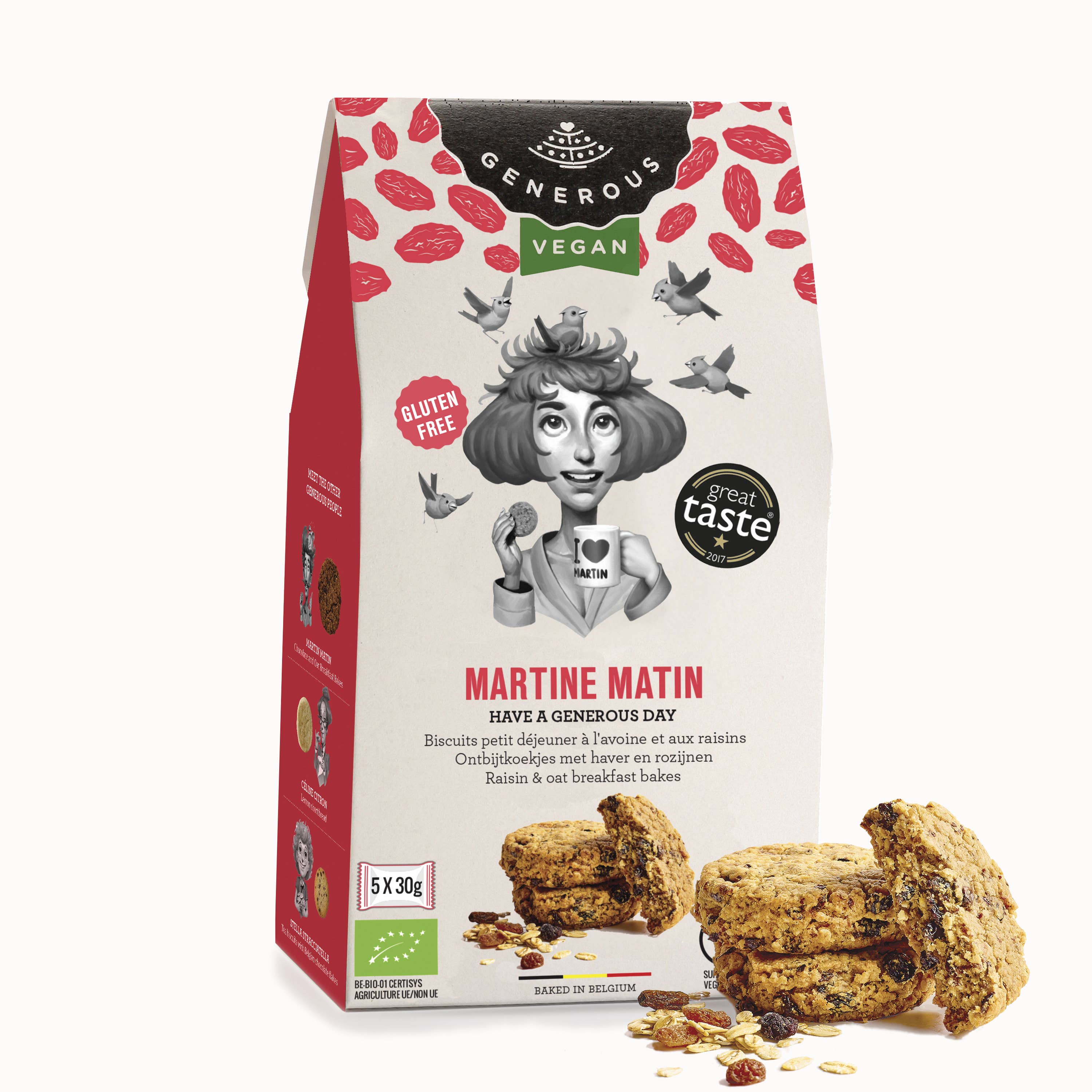 Martine Matin 150g - Oat and Raisin Cookies
