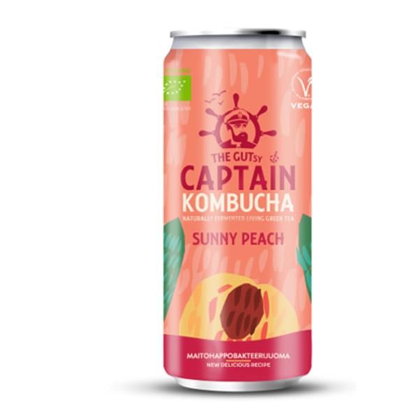 Captain Kombucha Pêssego (biológico) 250 ml