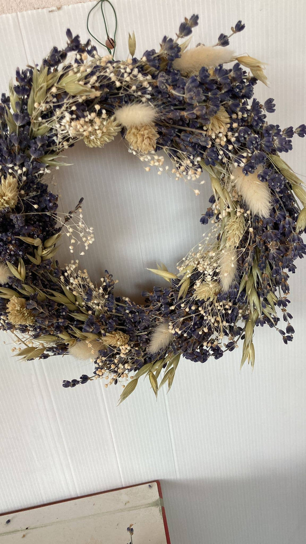 Lavender wreath and other dried flowers