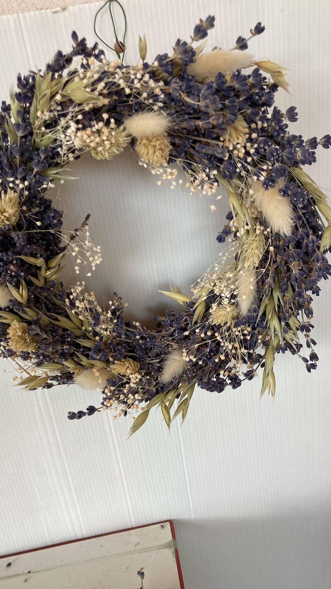 Lavender wreath and other dried flowers