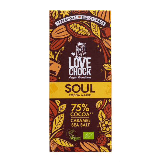 75% Dark Chocolate with Caramel & Sea Salt - Só Verde