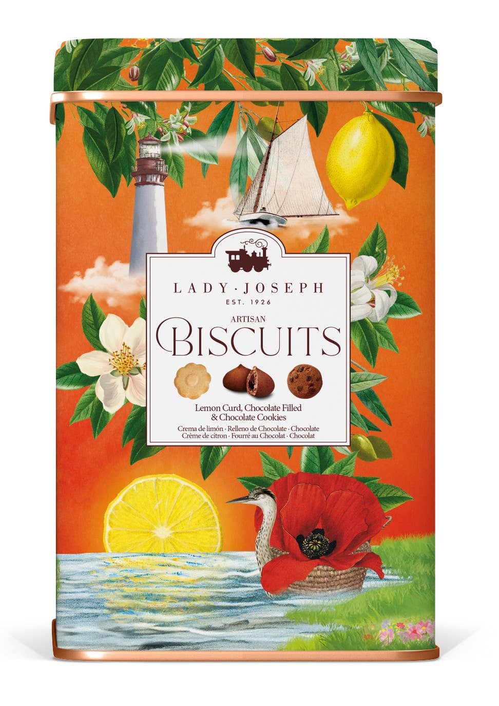 Biscoitos sortidos em lata de oferta