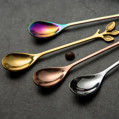 Leaf Spoon - For Tea, Coffee or Dessert - 4 colors
