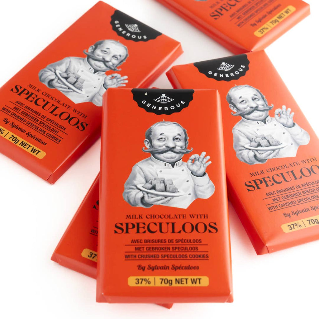 Milk chocolate with speculoos chips - 70g