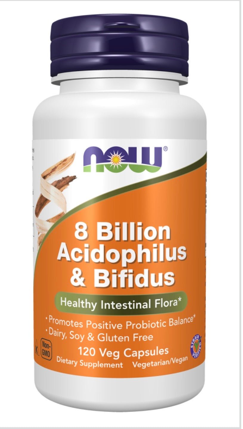 8 Billion Acidophilus & Bifidus Veg Capsules - Só Verde