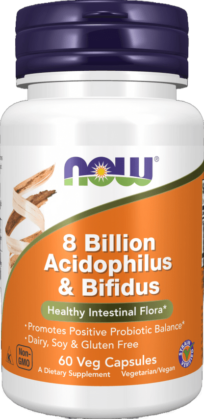8 Billion Acidophilus & Bifidus Veg Capsules - Só Verde