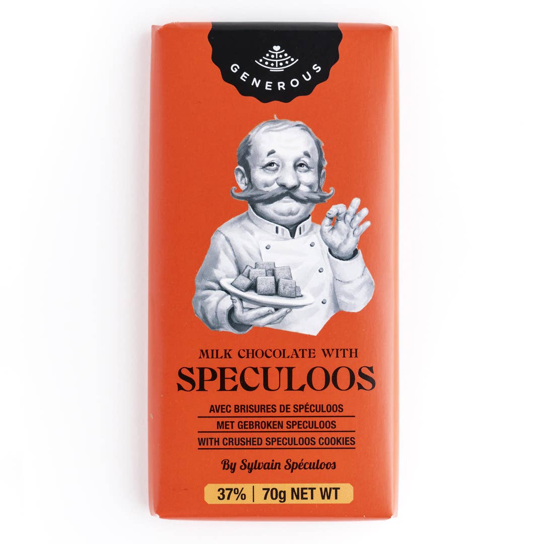 Milk chocolate with speculoos chips - 70g