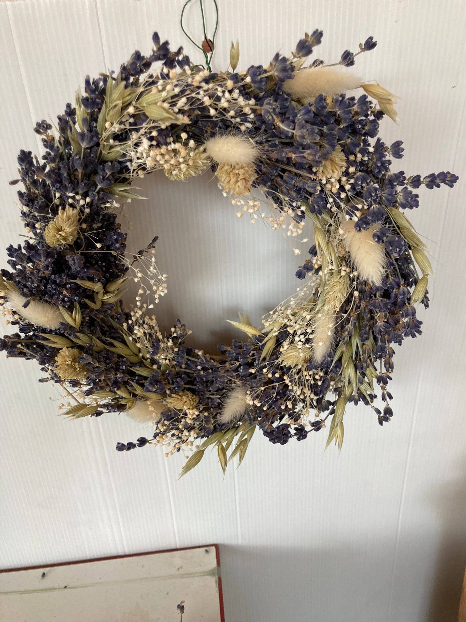 Lavender wreath and other dried flowers