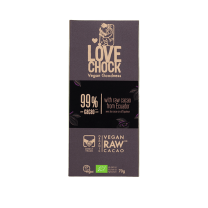 99% Dark Chocolate Without Sugar - Só Verde