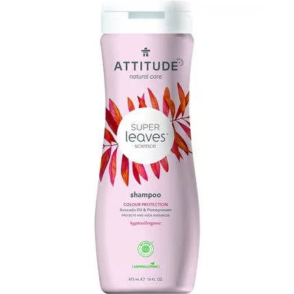 Champô ATTITUDE Super Leaves Color Protection 473ml - Champô vegan sem silicones, sulfatos e parabenos - Cuidado suave para cabelos pintados