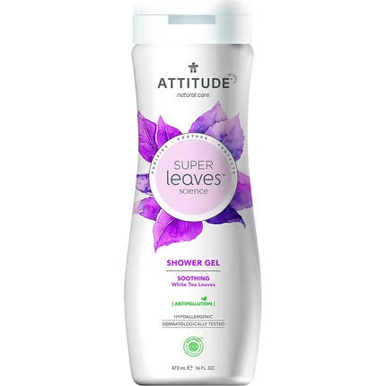 Gel de Banho Suavizante ATTITUDE Super Leaves com Chá Branco 473ml