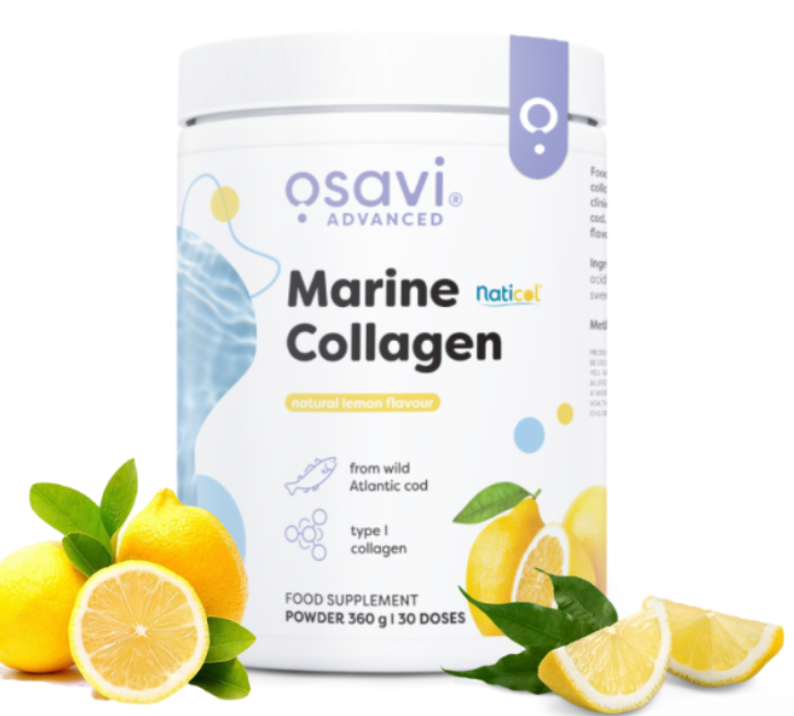 Colágeno marino de bacalao salvaje, sabor limón, 360 g