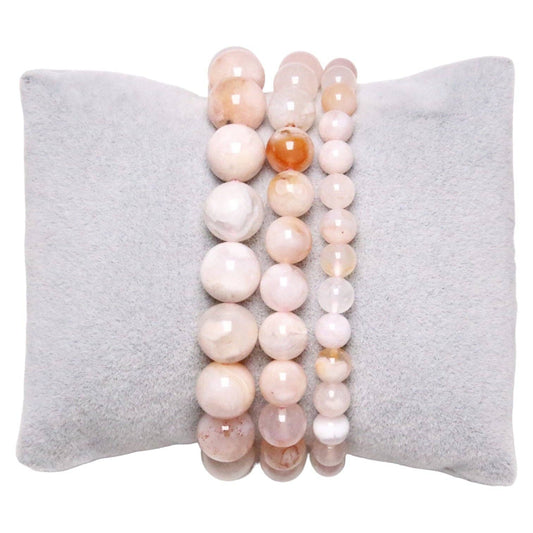 A+ Cherry Blossom Agate Bracelet - Só Verde