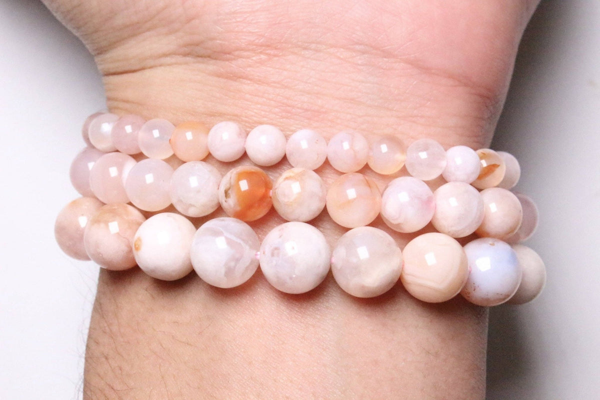 A+ Cherry Blossom Agate Bracelet - Só Verde
