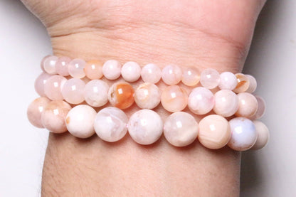 A+ Cherry Blossom Agate Bracelet - Só Verde