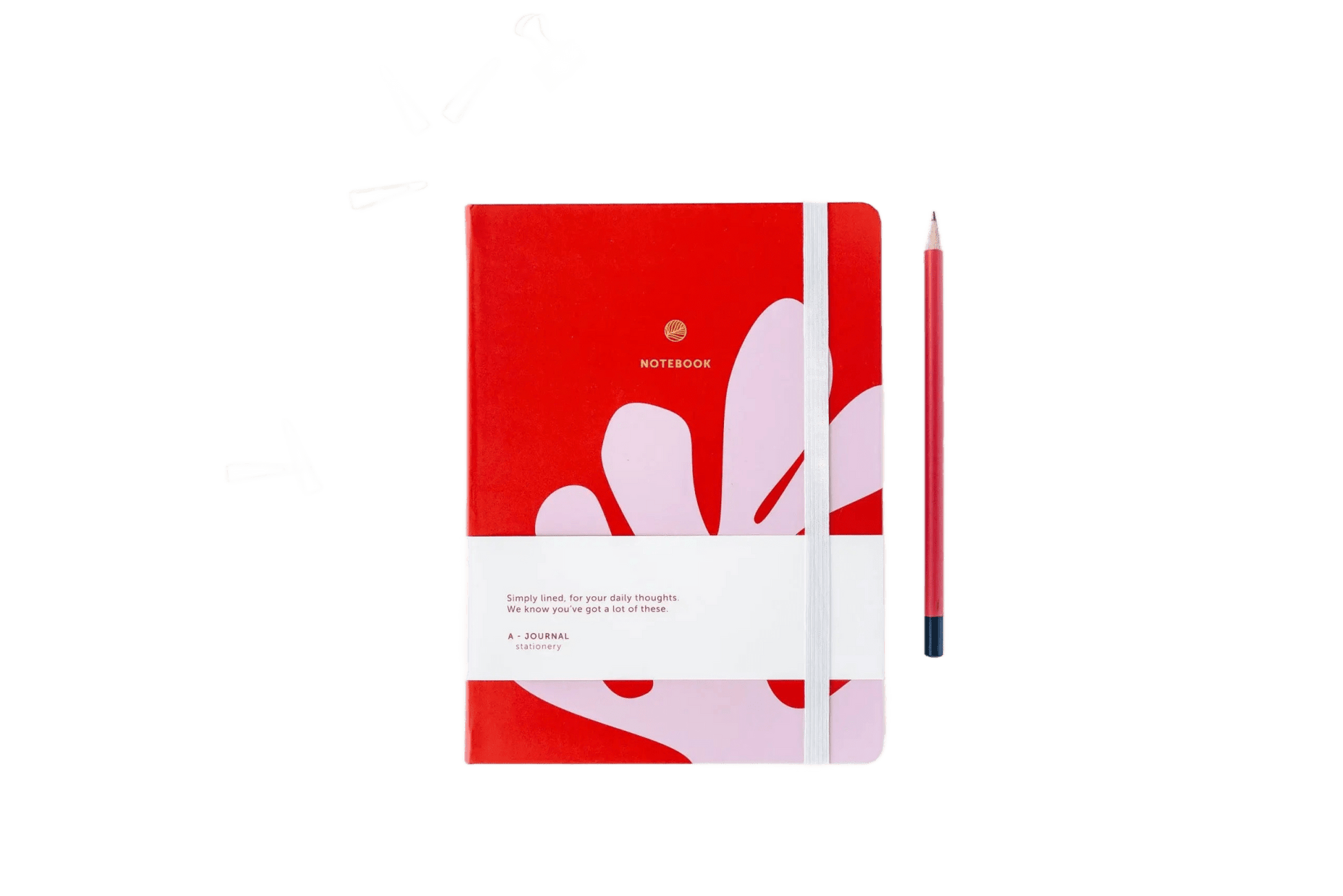 A-Journal Notebook - Arty - Red Pink - Só Verde