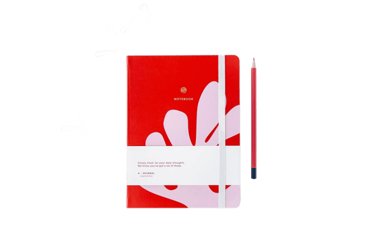 A-Journal Notebook - Arty - Red Pink - Só Verde
