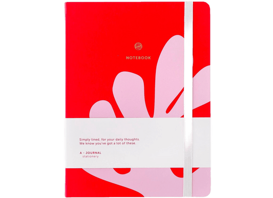 A-Journal Notebook - Arty - Red Pink - Só Verde