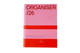 A-Journal Spiral Organiser 2026 - Pink Red - Só Verde