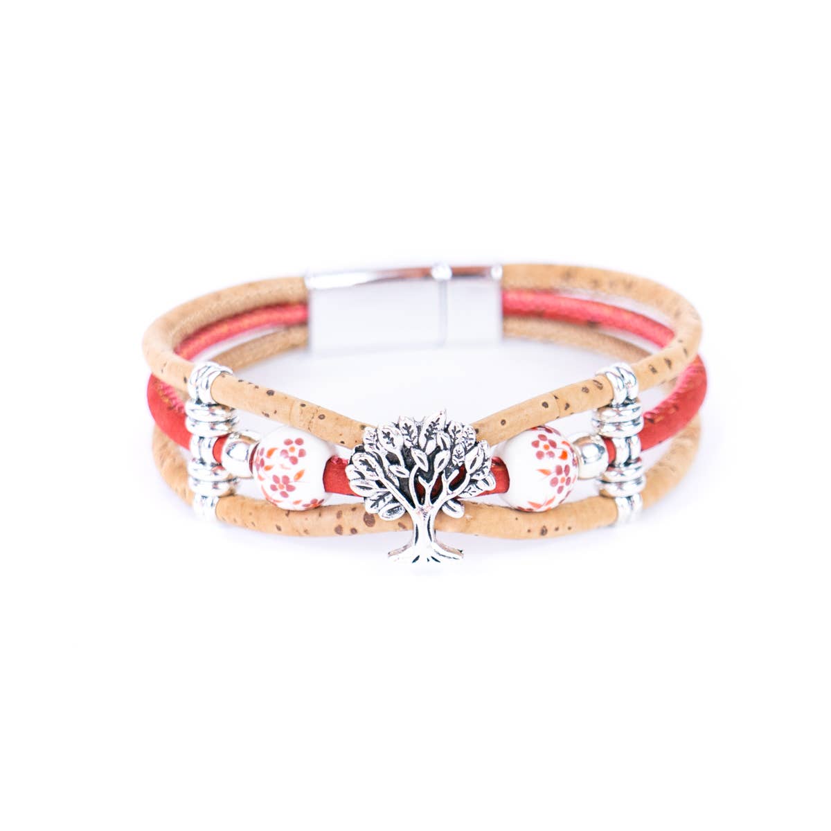 Cork handmade  bracelet for women BR-108-MIX-5