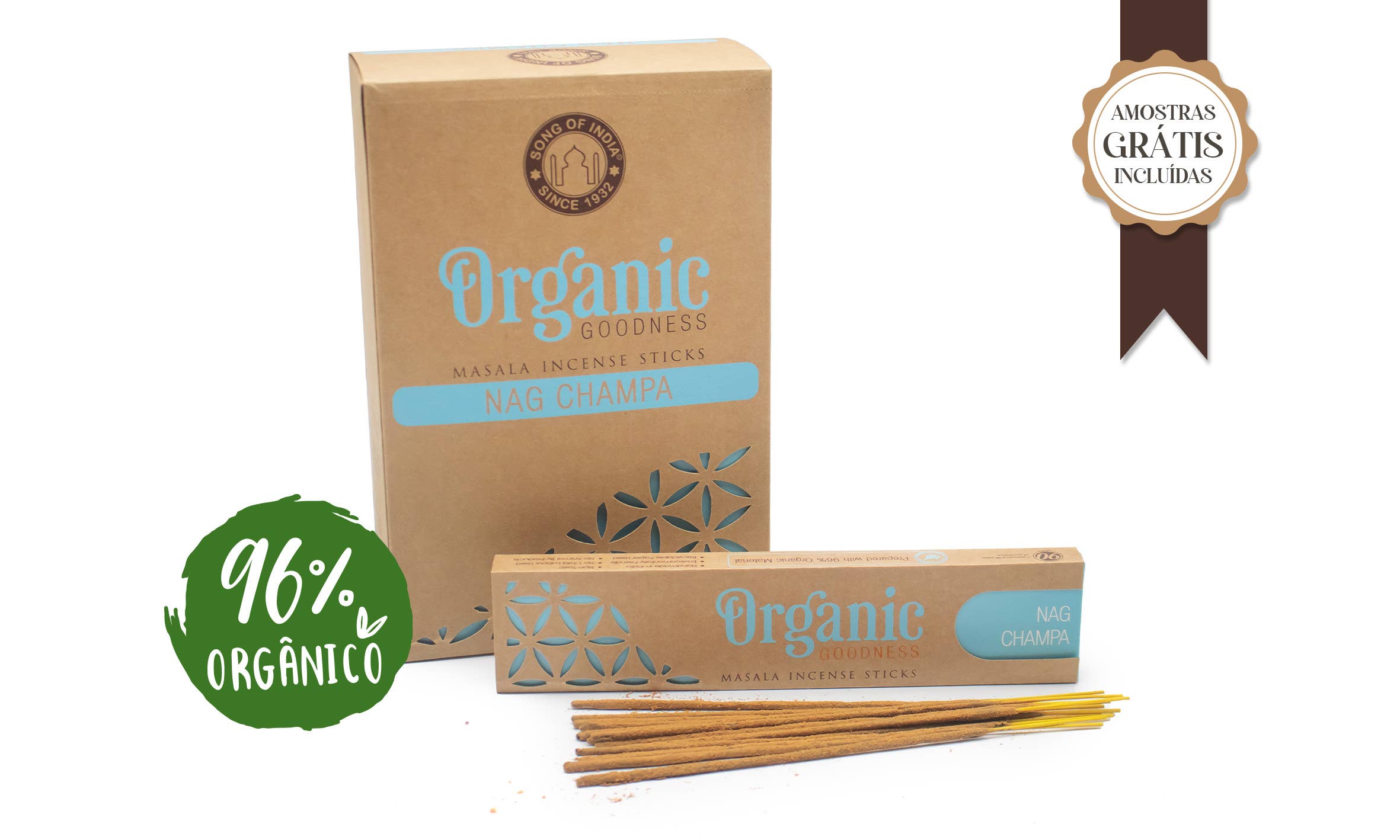 Inc. Organic Nag Champa 15g (12 units)