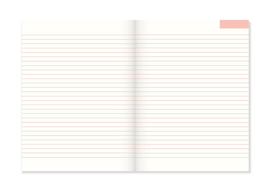 A-Journal Notebook - Arty - Red Pink