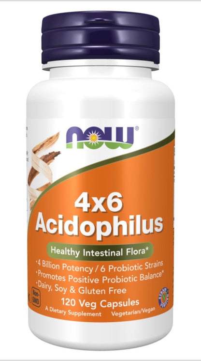 Acidophilus 4x6 Veg Capsules - Só Verde