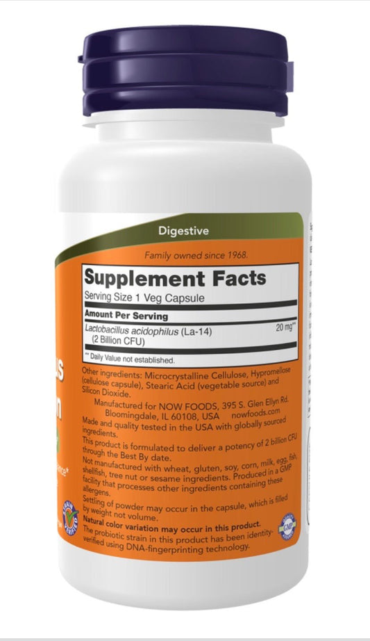 Acidophilus Two Billion Veg Capsules - Só Verde