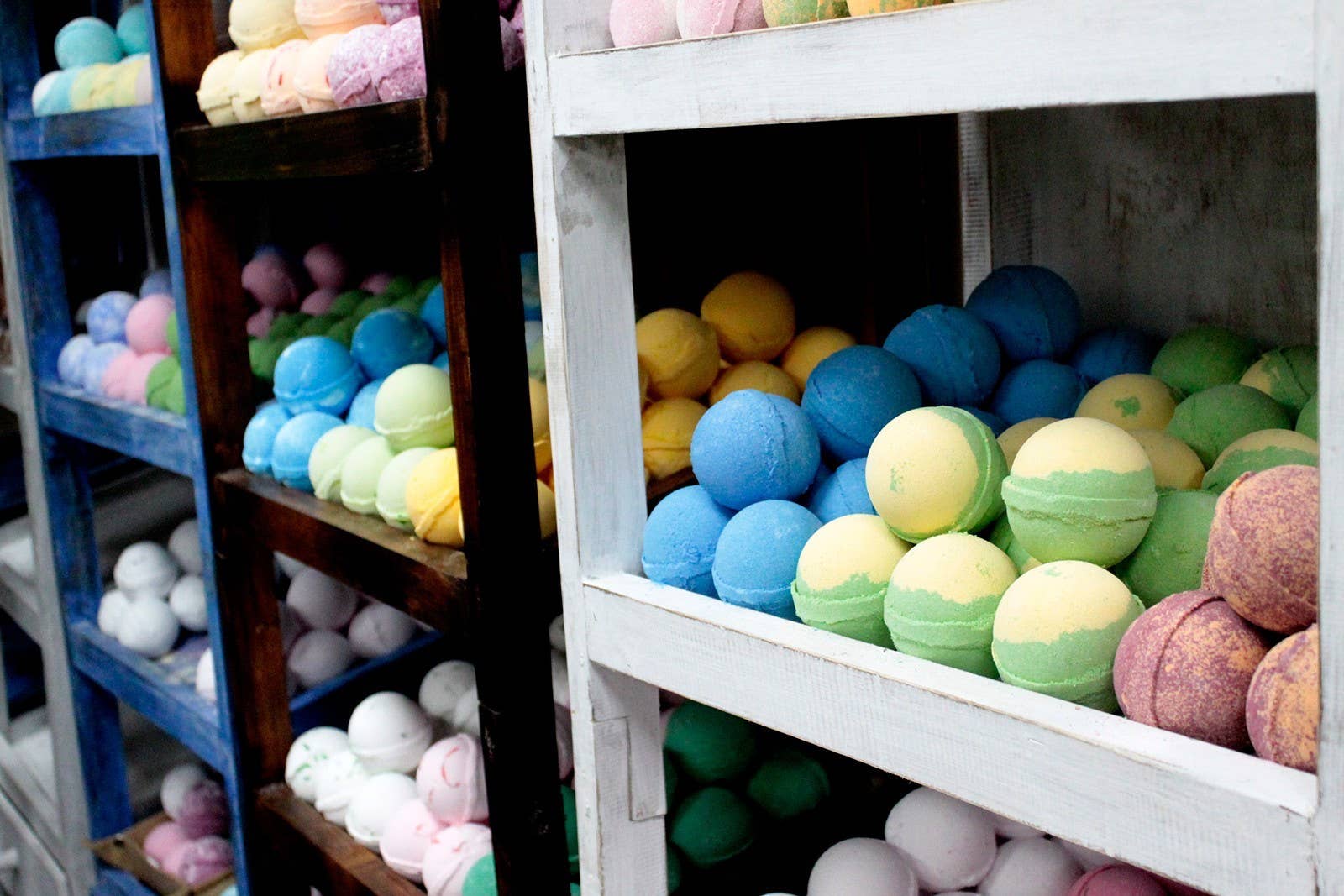 Bath Bomb 5 Shelf Display - White