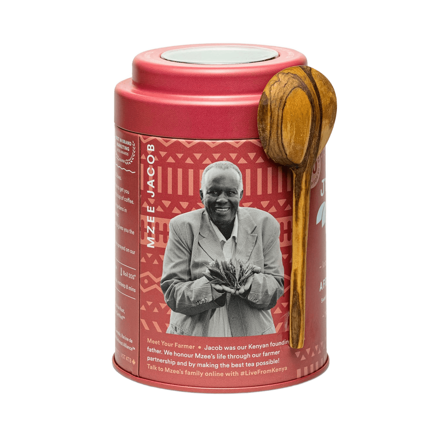 African Chai Black Tea Gift Tin with Spoon - Só Verde