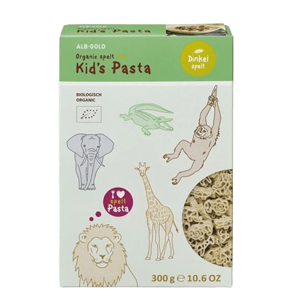 ALB-GOLD Kids Pasta - Zoo Animals - Só Verde