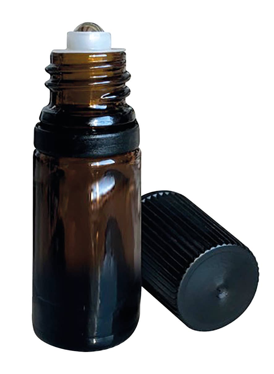 Amber Glass Roll-On Bottle 5ml - Só Verde