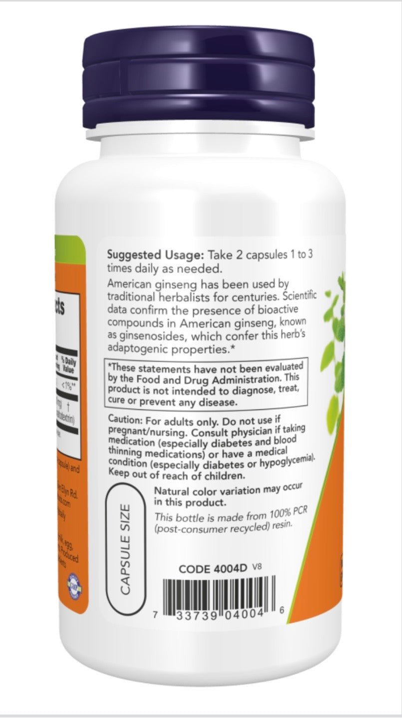 American Ginseng Extract Veg Capsules - Só Verde