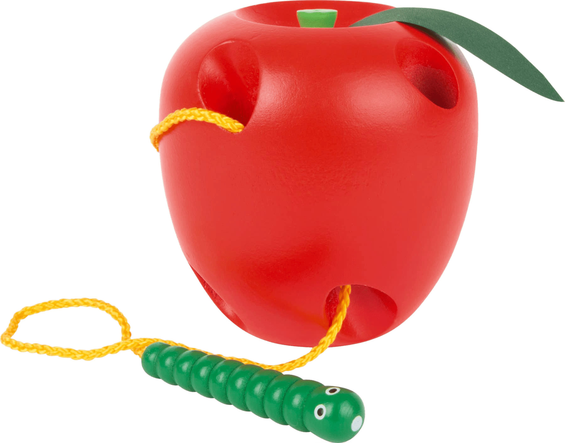 Apple and Worm Threading Game - Só Verde