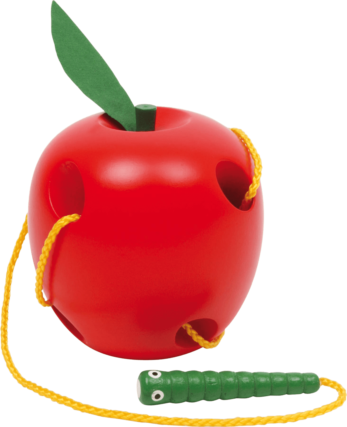 Apple and Worm Threading Game - Só Verde
