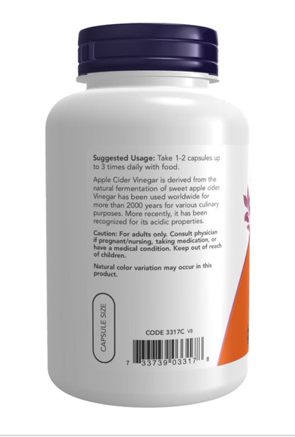 Apple Cider Vinegar 450 mg Veg Capsules - Só Verde