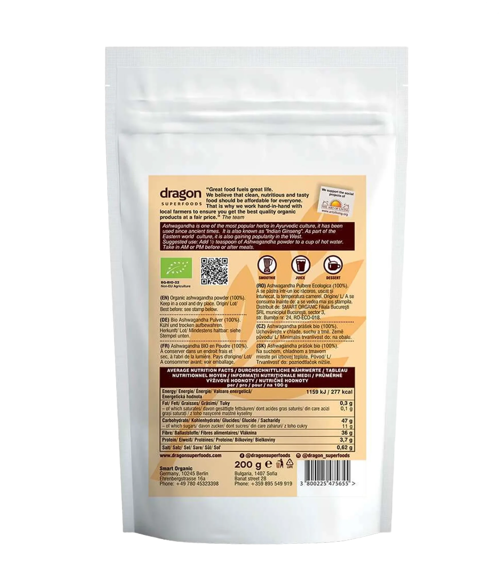 Ashwagandha Powder - Só Verde